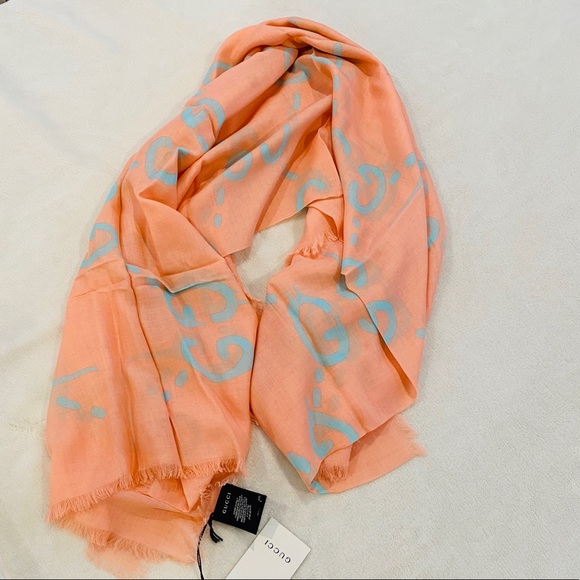 Gucci Accessories - Brand New Gucci Cotton GG logo scarf